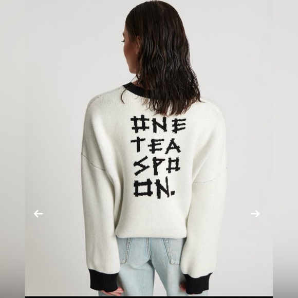 One Teaspoon NWT NUIT NOIRE Batwing Sweater SZ M 2024 Collection - Picture 3 of 7